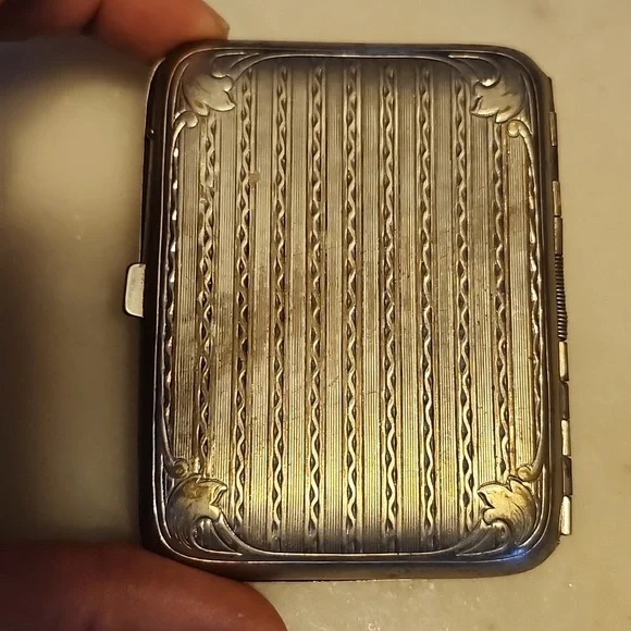 Vintage German Silver Cigarette Case